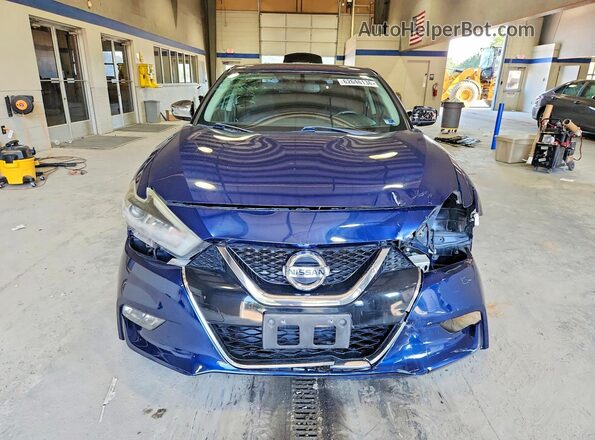 1N4AA6AP1JC393870 2018 NISSAN MAXIMA Blue Вид спереду