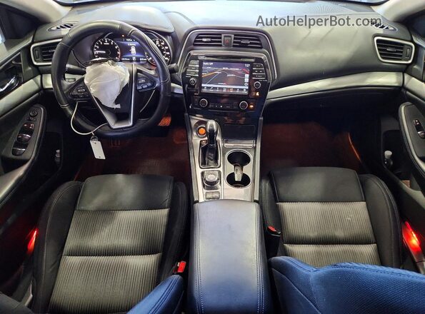 1N4AA6AP1JC393870 2018 NISSAN MAXIMA Blue Вид панелі приладів