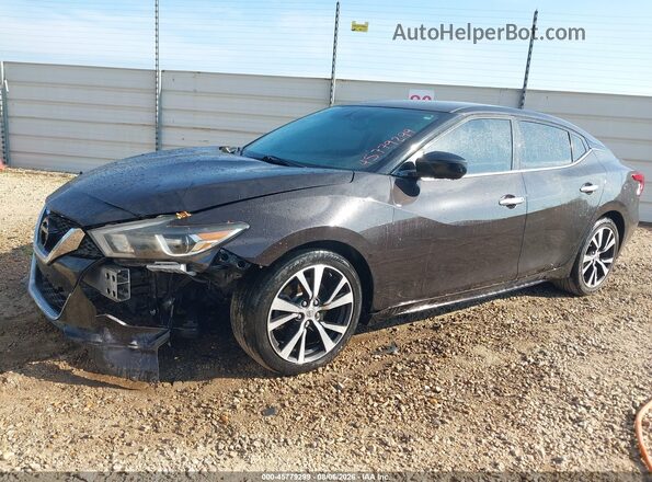 1N4AA6AP2GC390100 2016 NISSAN MAXIMA Black Առջևի ձախ երեք քառորդ տեսարան