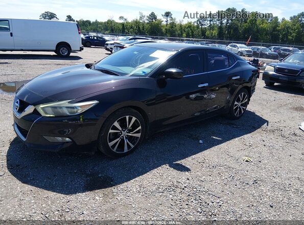 1N4AA6AP2GC399430 2016 NISSAN MAXIMA Black წინა მარცხენა ხედი სამი მეოთხედიდან