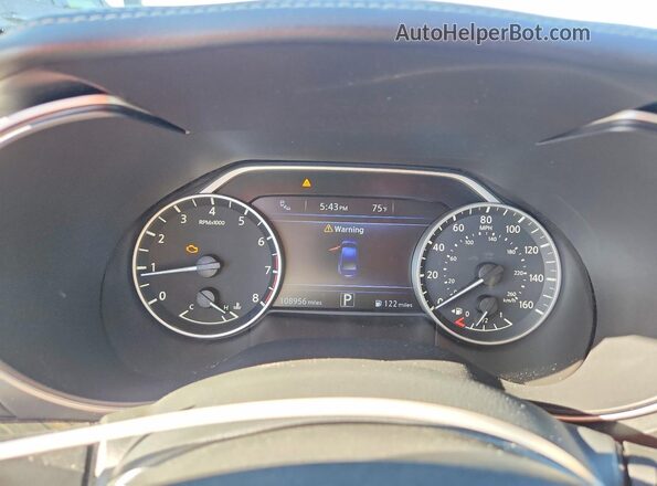 1N4AA6AP2GC447637 2016 NISSAN MAXIMA Blue Widok zestawu wskaźników