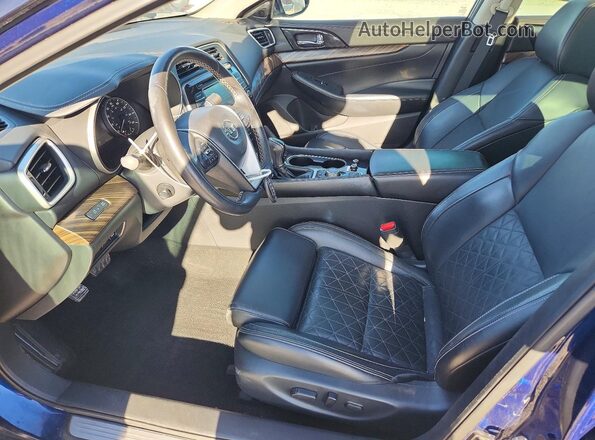 1N4AA6AP2GC447637 2016 NISSAN MAXIMA Blue Widok wnętrza z przodu