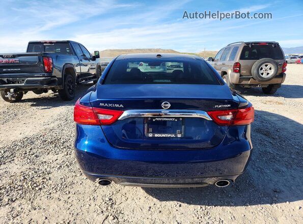 1N4AA6AP2GC447637 2016 NISSAN MAXIMA Blue Widok z tyłu