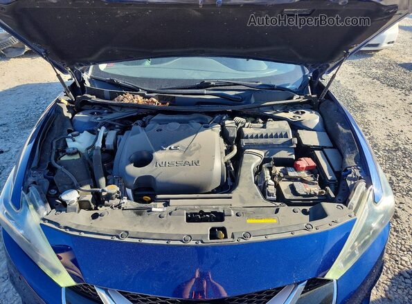 1N4AA6AP2GC447637 2016 NISSAN MAXIMA Blue Widok wnętrza z tyłu