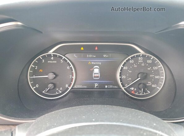 1N4AA6AP2HC361276 2017 NISSAN MAXIMA Gray Widok zestawu wskaźników