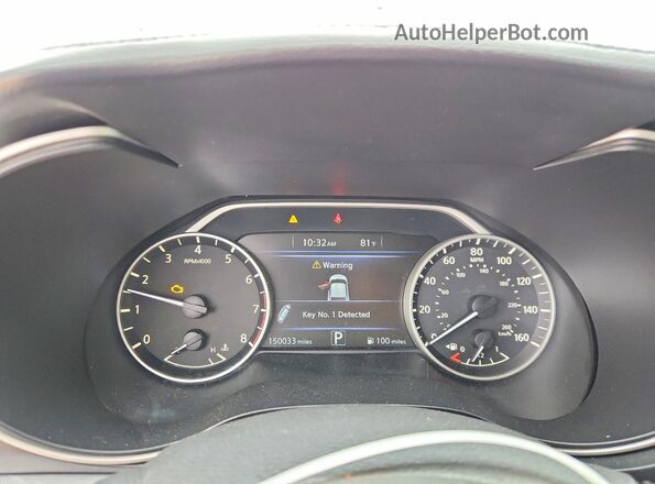 1N4AA6AP2HC381916 2017 NISSAN MAXIMA Silver Instrument cluster view