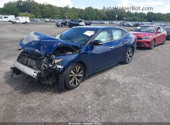 1N4AA6AP2HC385741 2017 NISSAN MAXIMA Blue Przód lewy
