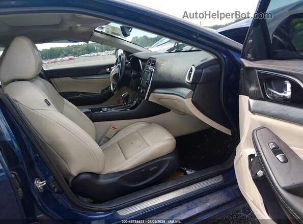 1N4AA6AP2HC385741 2017 NISSAN MAXIMA Blue Widok wnętrza z przodu