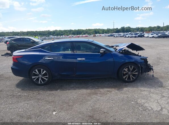 1N4AA6AP2HC385741 2017 NISSAN MAXIMA Blue Widok wnętrza 360 stopni
