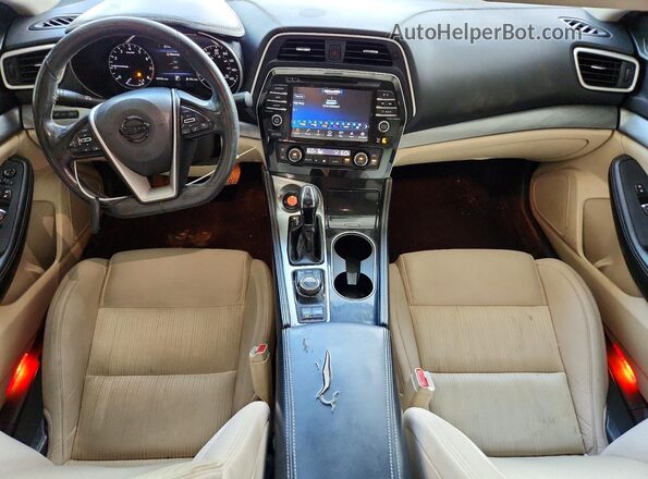 1N4AA6AP2HC387764 2017 NISSAN MAXIMA Black Вид панелі приладів