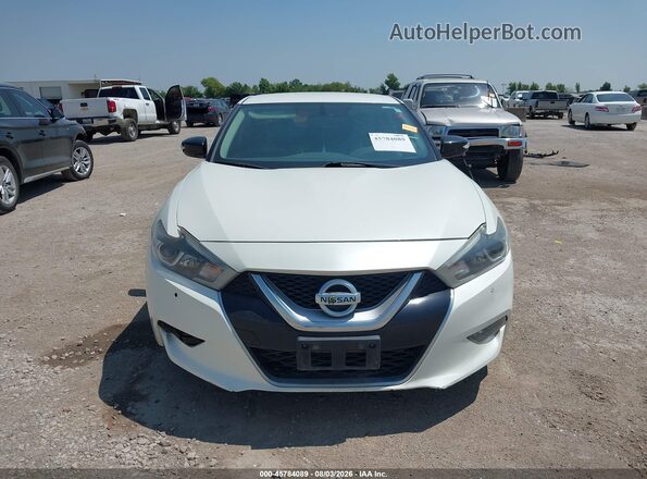 1N4AA6AP2HC414557 2017 NISSAN MAXIMA White ხელსაწყოთა პანელის ხედი