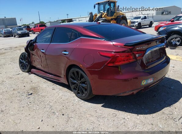 1N4AA6AP2HC419449 2017 NISSAN MAXIMA Burgundy Tył lewy