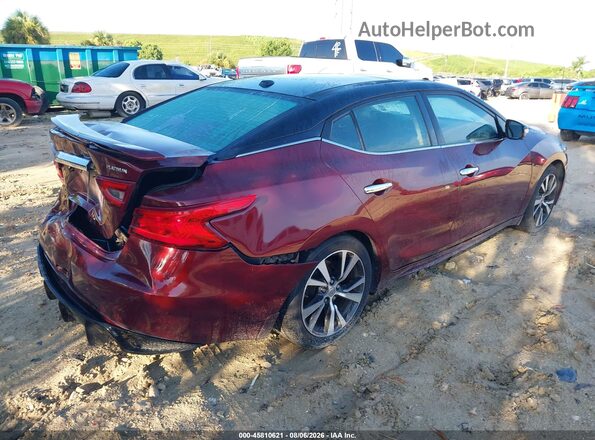 1N4AA6AP2HC423954 2017 NISSAN MAXIMA Maroon Tył prawy