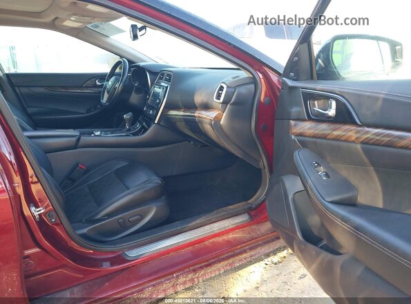 1N4AA6AP2HC423954 2017 NISSAN MAXIMA Maroon Widok wnętrza z przodu