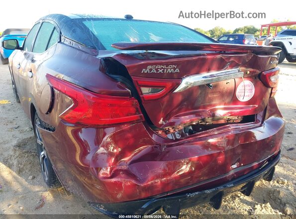 1N4AA6AP2HC423954 2017 NISSAN MAXIMA Maroon Widok z przodu