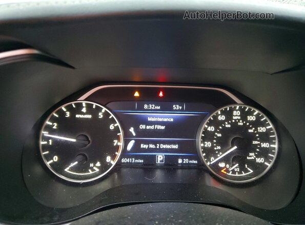 1N4AA6AP2HC429902 2017 NISSAN MAXIMA White Widok zestawu wskaźników