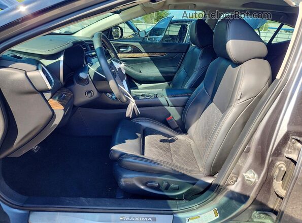 1N4AA6AP2JC393862 2018 NISSAN MAXIMA Gray Вид салону спереду
