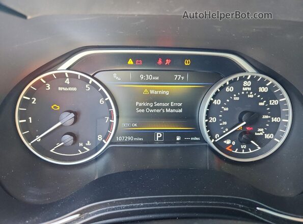 1N4AA6AP2JC393862 2018 NISSAN MAXIMA Gray Вид щитка приладів