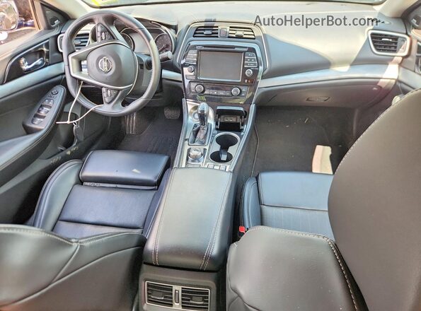 1N4AA6AP2JC400860 2018 NISSAN MAXIMA Blue Dashboard view