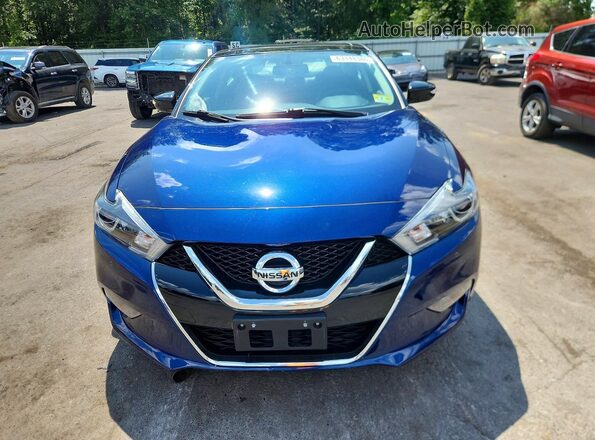 1N4AA6AP2JC400860 2018 NISSAN MAXIMA Blue Front view