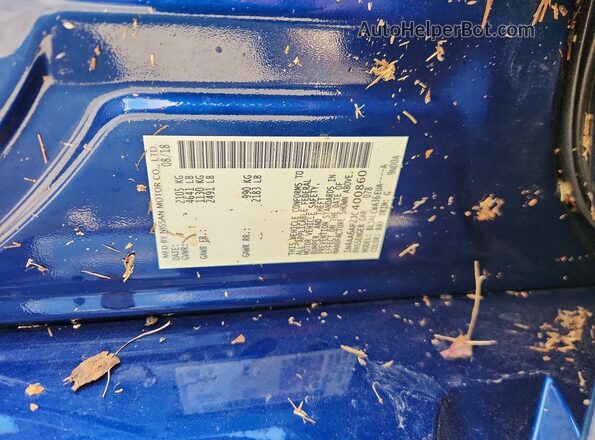1N4AA6AP2JC400860 2018 NISSAN MAXIMA Blue Engine compartment view