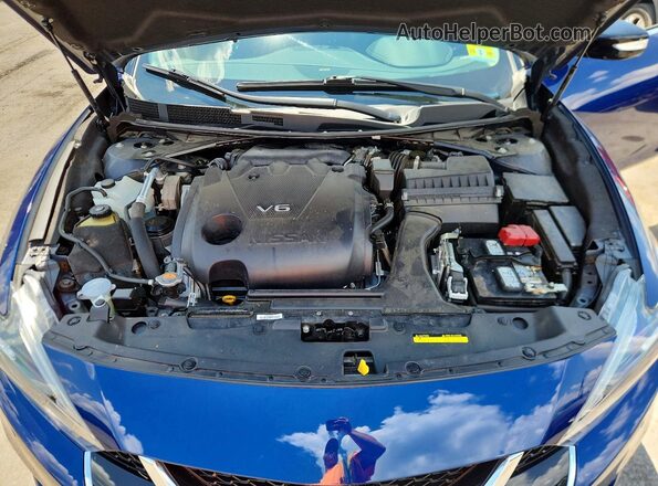 1N4AA6AP2JC400860 2018 NISSAN MAXIMA Blue Rear interior view