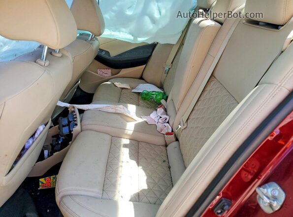 1N4AA6AP2JC402804 2018 NISSAN MAXIMA Burgundy Rear seats view