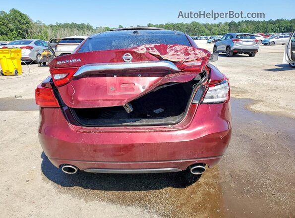 1N4AA6AP2JC402804 2018 NISSAN MAXIMA Burgundy Rear view