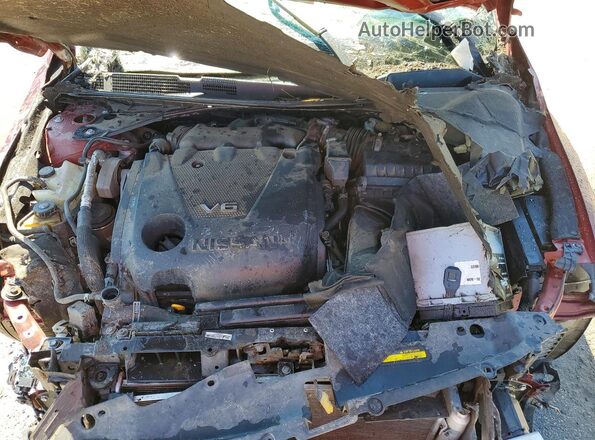1N4AA6AP2JC402804 2018 NISSAN MAXIMA Burgundy Rear interior view