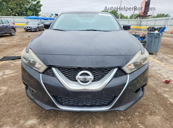 1N4AA6AP3GC385360 2016 NISSAN MAXIMA Black Front view