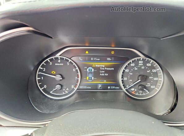 1N4AA6AP3HC361271 2017 NISSAN MAXIMA Gray Widok zestawu wskaźników
