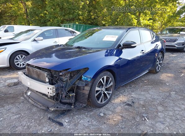 1N4AA6AP3HC362940 2017 NISSAN MAXIMA Blue Widok z przodu