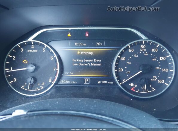 1N4AA6AP3HC362940 2017 NISSAN MAXIMA Blue Widok tylnych siedzeń