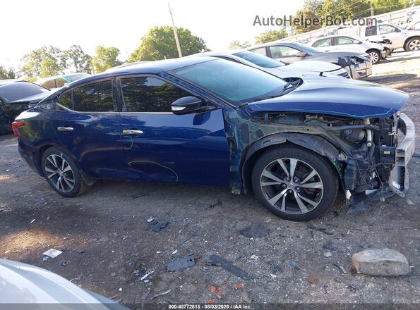 1N4AA6AP3HC362940 2017 NISSAN MAXIMA Blue Widok wnętrza z tyłu