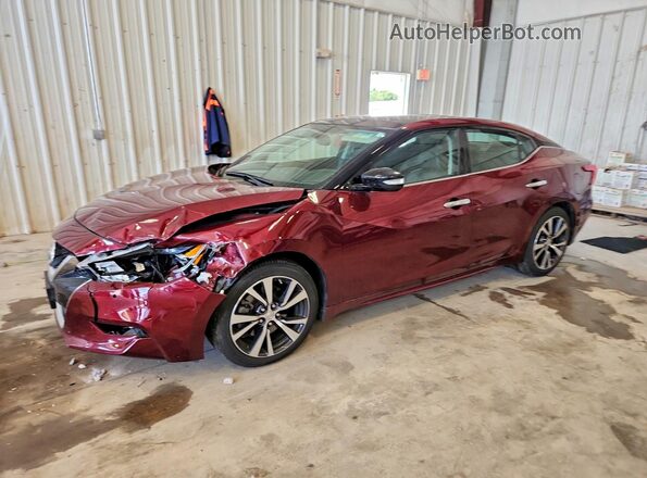 1N4AA6AP3HC392018 2017 NISSAN MAXIMA Maroon უკანა მარცხენა
