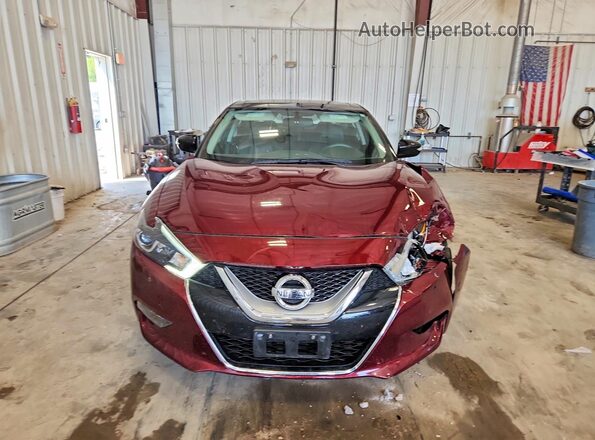 1N4AA6AP3HC392018 2017 NISSAN MAXIMA Maroon ხელსაწყოთა პანელის ხედი