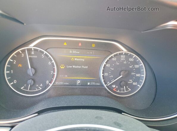 1N4AA6AP3HC396764 2017 NISSAN MAXIMA Black Вид щитка приладів
