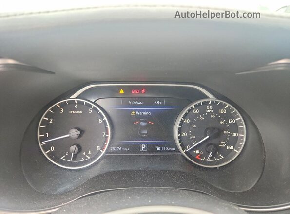 1N4AA6AP3HC418603 2017 NISSAN MAXIMA Black Вид щитка приладів