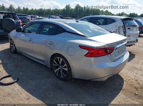 1N4AA6AP3HC436194 2017 NISSAN MAXIMA Серебряный Задняя левая четверть
