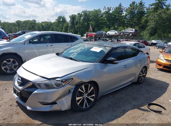 1N4AA6AP3HC436194 2017 NISSAN MAXIMA Серебряный Вид спереди