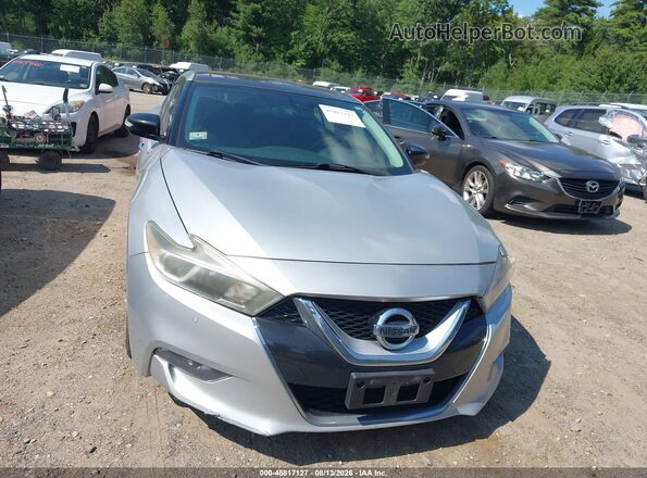 1N4AA6AP3HC436194 2017 NISSAN MAXIMA Серебряный Вид щитка приборов