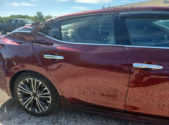 1N4AA6AP3HC438804 2017 NISSAN MAXIMA Burgundy Vista de los asientos traseros