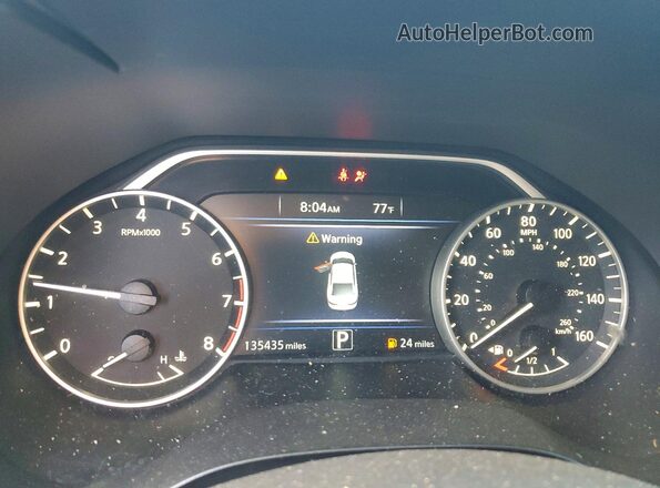 1N4AA6AP3HC439452 2017 NISSAN MAXIMA White Instrument cluster view
