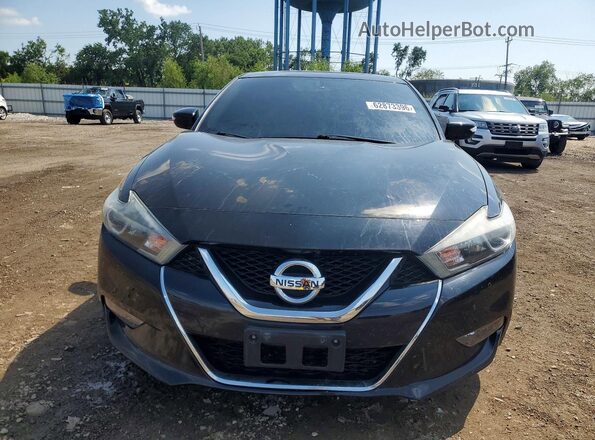 1N4AA6AP3JC362846 2018 NISSAN MAXIMA Black Դիմացի տեսք