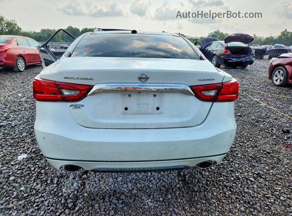 1N4AA6AP3JC364712 2018 NISSAN MAXIMA White Вид ззаду