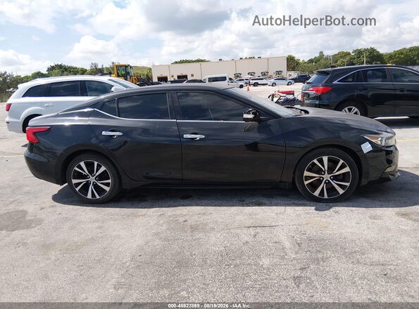 1N4AA6AP3JC367108 2018 NISSAN MAXIMA Black Вид задньої частини салону