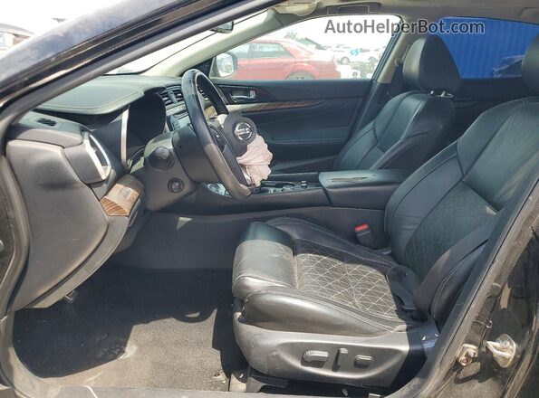 1N4AA6AP3JC369974 2018 NISSAN MAXIMA Black წინა სალონის ხედი