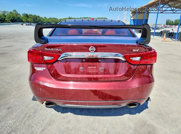 1N4AA6AP4GC404689 2016 NISSAN MAXIMA Красный Вид сзади