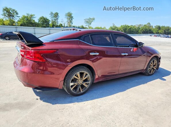 1N4AA6AP4GC404689 2016 NISSAN MAXIMA Красный Задняя правая четверть