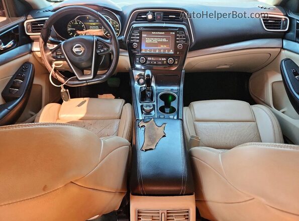 1N4AA6AP4GC404689 2016 NISSAN MAXIMA Красный Вид панели приборов